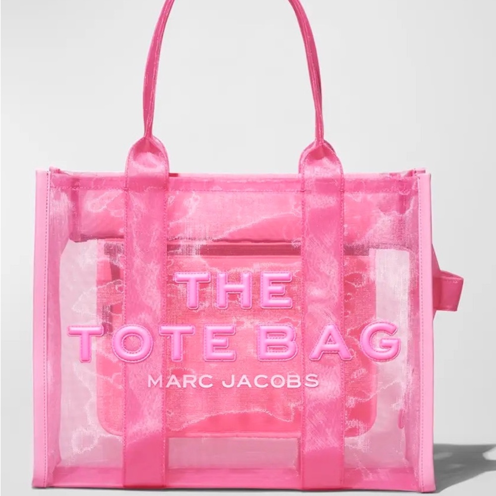 NWT Marc Jacobs Mesh The Tote Bag Large Candy Pink 💕